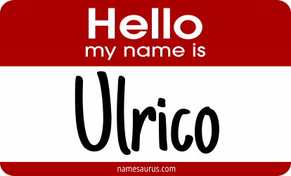 Hello my name is Ulrico png download
