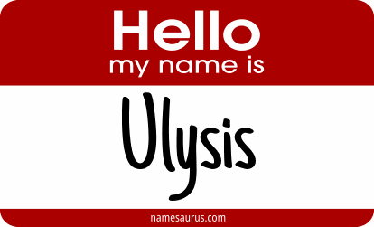 Hello my name is Ulysis png download