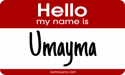 Hello my name is Umayma png download