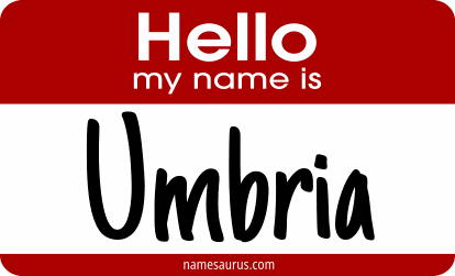 Hello my name is Umbria png download