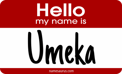Hello my name is Umeka png download