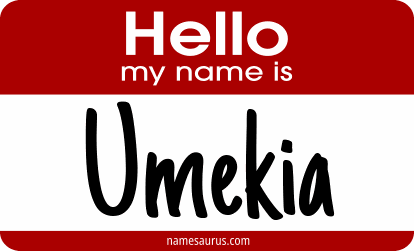 Hello my name is Umekia png download
