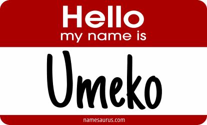 Hello my name is Umeko png download