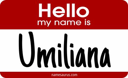 Hello my name is Umiliana png download