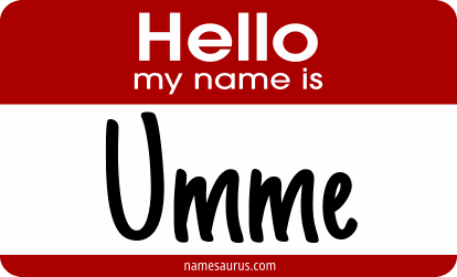 Hello my name is Umme png download