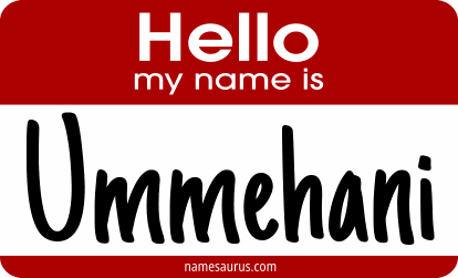 Hello my name is Ummehani png download