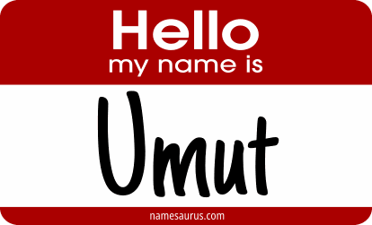 Hello my name is Umut png download