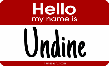 Hello my name is Undine png download