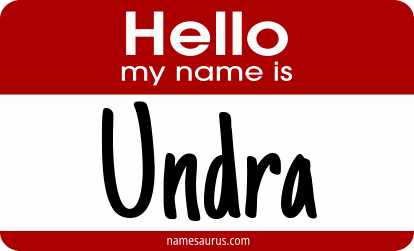 Hello my name is Undra png download