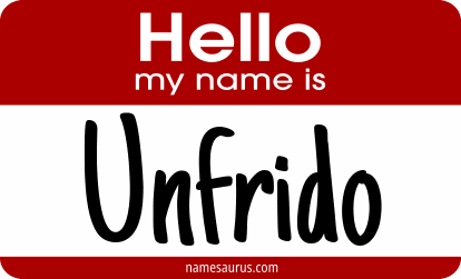 Hello my name is Unfrido png download