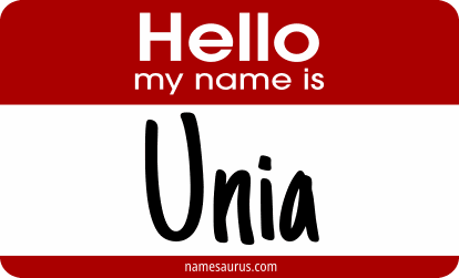 Hello my name is Unia png download