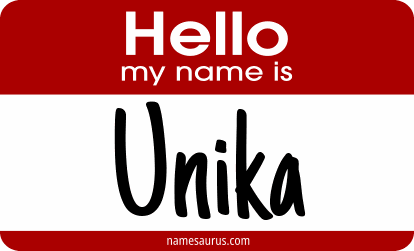 Hello my name is Unika png download