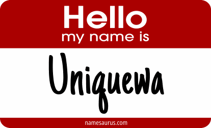 Hello my name is Uniquewa png download