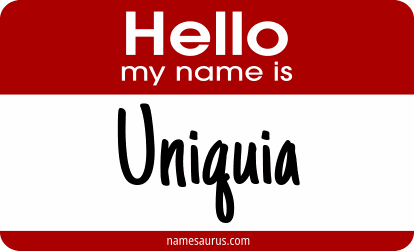 Hello my name is Uniquia png download