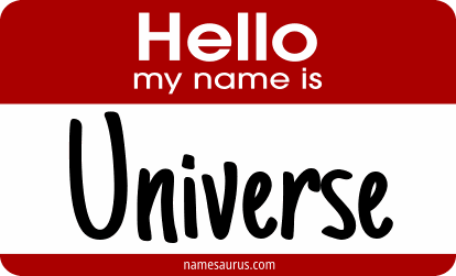 Hello my name is Universe png download