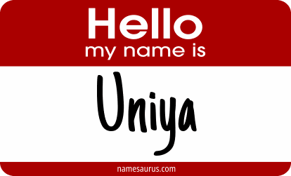 Hello my name is Uniya png download