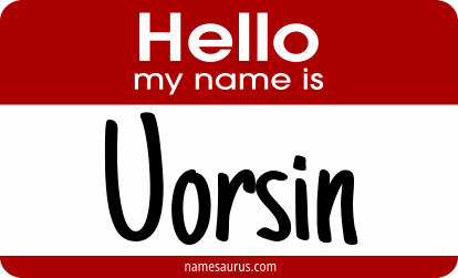 Hello my name is Uorsin png download