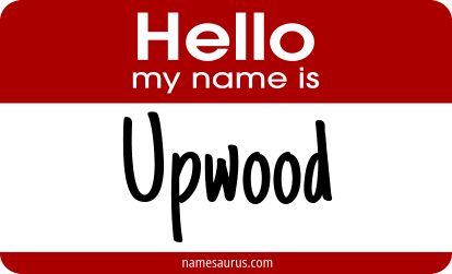 Hello my name is Upwood png download