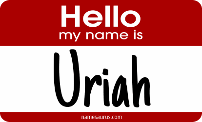 Hello my name is Uriah png download