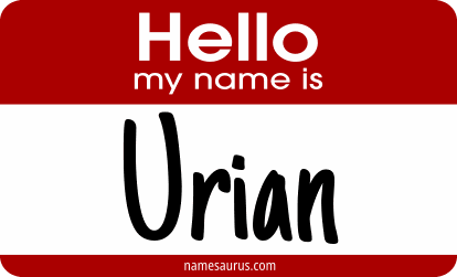 Hello my name is Urian png download