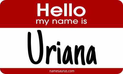Hello my name is Uriana png download