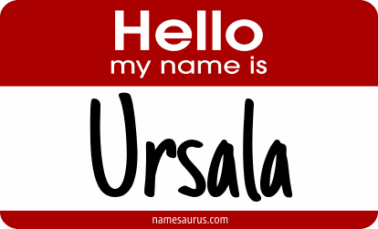 Hello my name is Ursala png download