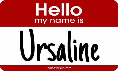 Hello my name is Ursaline png download