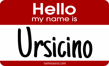 Hello my name is Ursicino png download