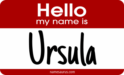 Hello my name is Ursula png download