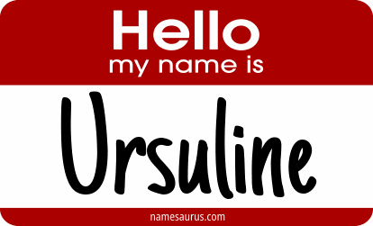Hello my name is Ursuline png download