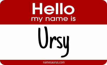 Hello my name is Ursy png download