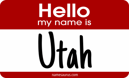 Hello my name is Utah png download