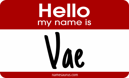 Hello my name is Vae png download