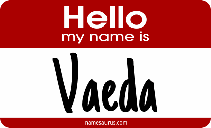 Hello my name is Vaeda png download