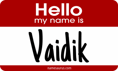 Hello my name is Vaidik png download