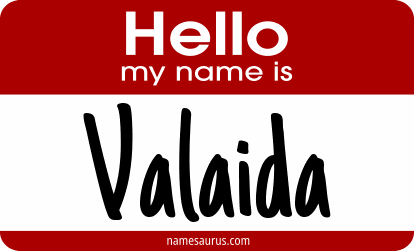 Hello my name is Valaida png download
