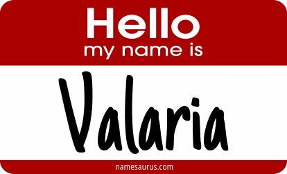 Hello my name is Valaria png download