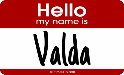 Hello my name is Valda png download