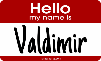 Hello my name is Valdimir png download