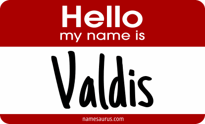 Hello my name is Valdis png download
