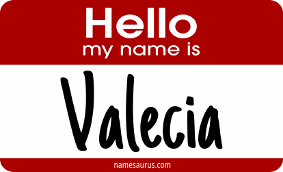 Hello my name is Valecia png download