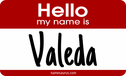 Hello my name is Valeda png download