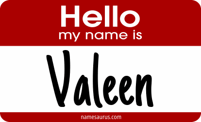 Hello my name is Valeen png download