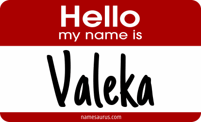 Hello my name is Valeka png download
