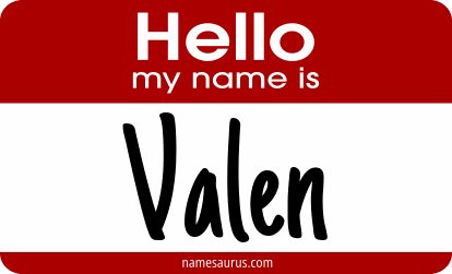 Hello my name is Valen png download