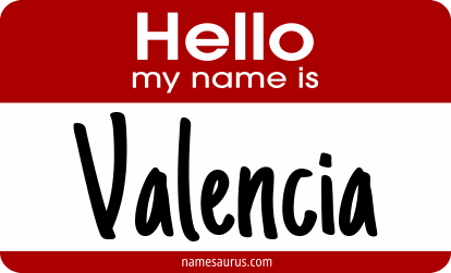 Hello my name is Valencia png download