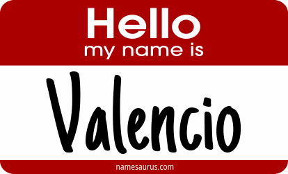 Hello my name is Valencio png download