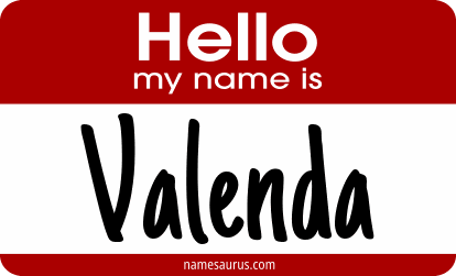 Hello my name is Valenda png download