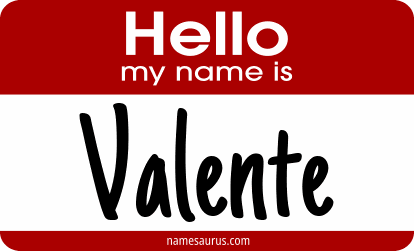 Hello my name is Valente png download
