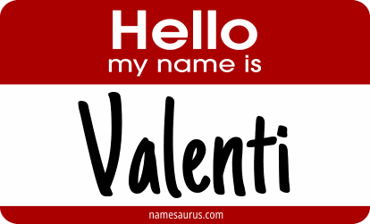 Hello my name is Valenti png download